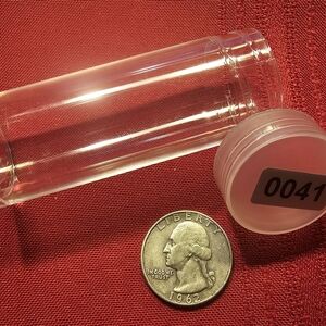1962-D Silver Washington Quarter With Storage Tube.